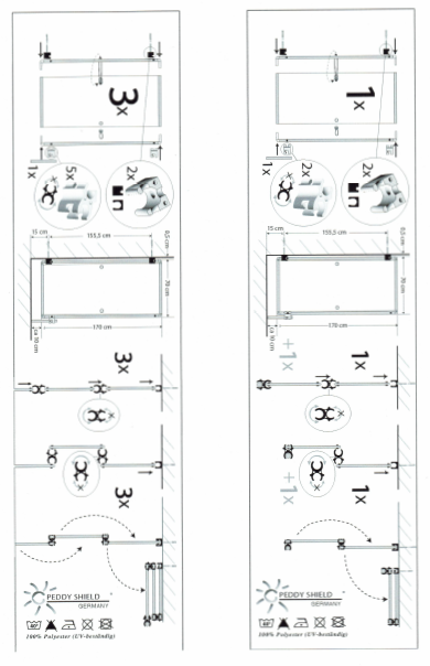 Paravent Montageanleitung indoor/outdoor