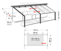 Kit ombrage pour pergola (sans querre de montage)