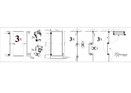 {{ txt_montage }} - Paravent 3 panneaux - Paravent pliable - Couleur ivoire