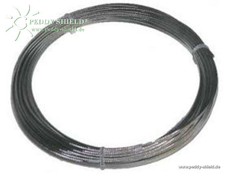 {{ txt_montage }} - Cble acier inoxydable 14m de 2 mm de diamtre pour voiles solaires