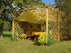 Voile d'ombrage pour double Pergola