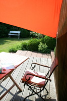 Voile triangulaire 360 x 360 x 360 cm terracotta. Store impermabilis #8