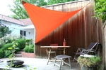Voile triangulaire 360 x 360 x 360 cm terracotta. Store impermabilis #7