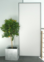 Paravent 1 panneau, idal comme sparation de bureau en coloris gris clair #10