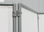 Paravent pliable 3 Panneaux gris clair #11