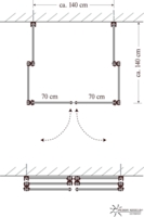 Paravent pliable