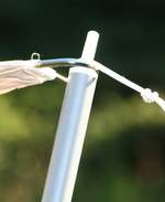 Voile d'ombrage rectangulaire 2.5 x 3 m, Polyester, Store imperm�abilis� avec kit de fixation, Ivoire #11