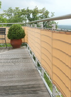 Brise vue pour balcon 75 x 500 cm couleur sisal. Protection contre les regards extrieurs pour balcon et terrasse. #9