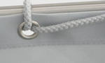 Brise vue pour balcons - 90cm x 500cm couleur uni-gris clair #8