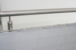 Brise vue pour balcons - 90cm x 500cm couleur uni-gris clair #10