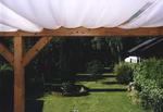 Voile solaire pergola